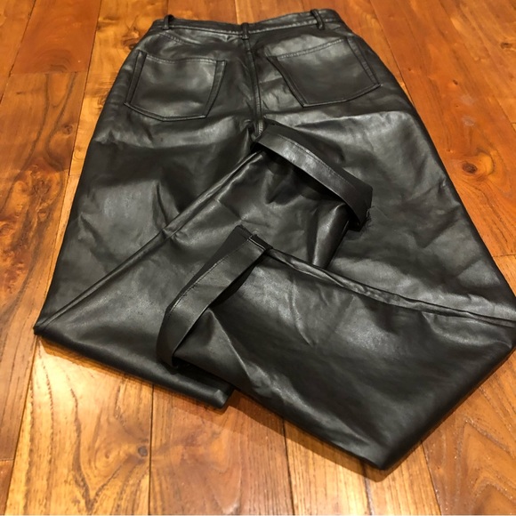 Wilfred black stretchy women's size 4 faux leather pants - Picture 5 of 10